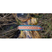 Halsband "Elite"- TEAL/ORANJE